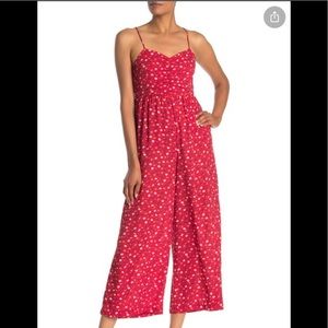 Madewell floral wide leg jumpsuit